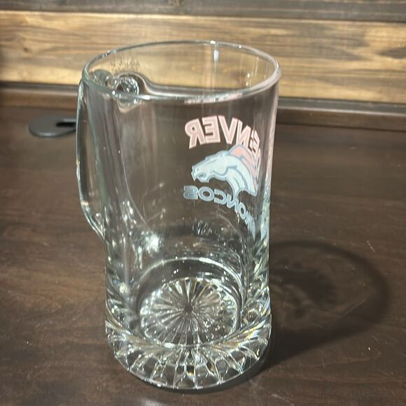 Denver Broncos NFL Football Colorado Beer Stein Glass Handle Cup - Picture 5 of 7